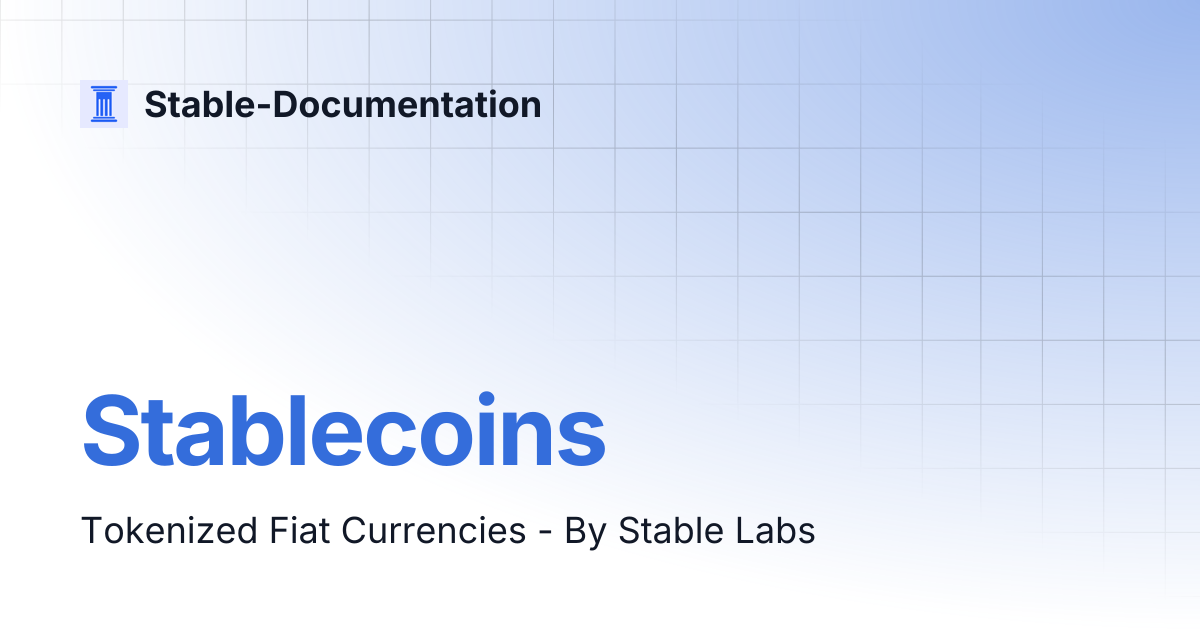 Stablecoins | Stable-Documentation